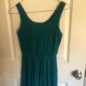 Lily Rose Teal Lace Dress